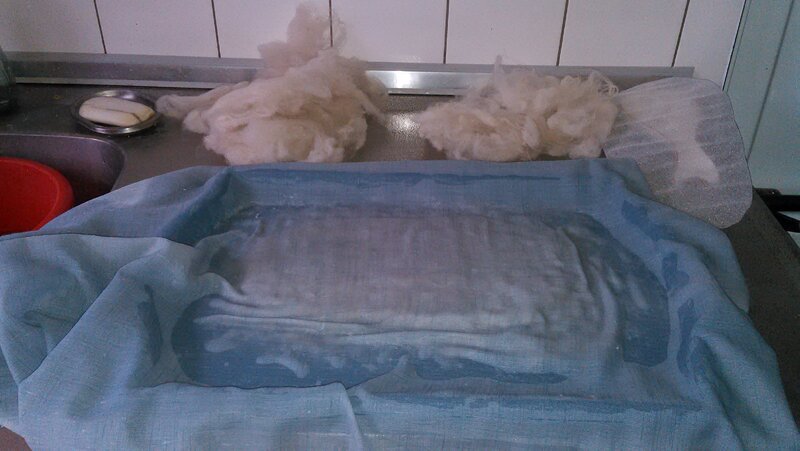 Rub until felted. This took me about 20 minutes.