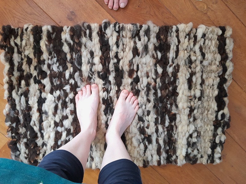 The rug, before cleaning.